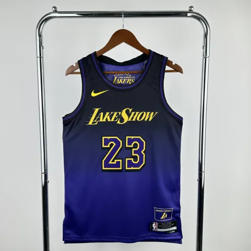 2025/26 Los Angeles Lakers City Edition LeBron James #23 Maillot Hommes