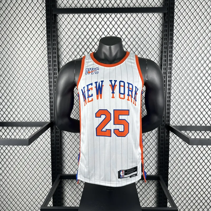 2025/26 New York Knicks City Edition Mikal Bridges #25 Jersey | NBA Swingman Jersey