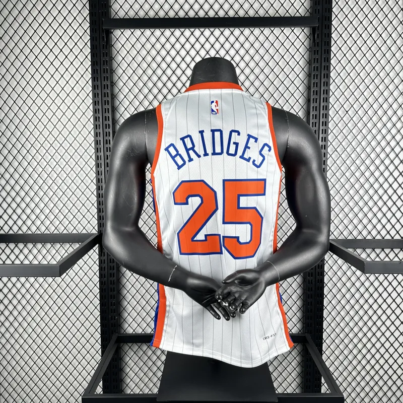 2025/26 New York Knicks City Edition Mikal Bridges #25 Jersey | NBA Swingman Jersey