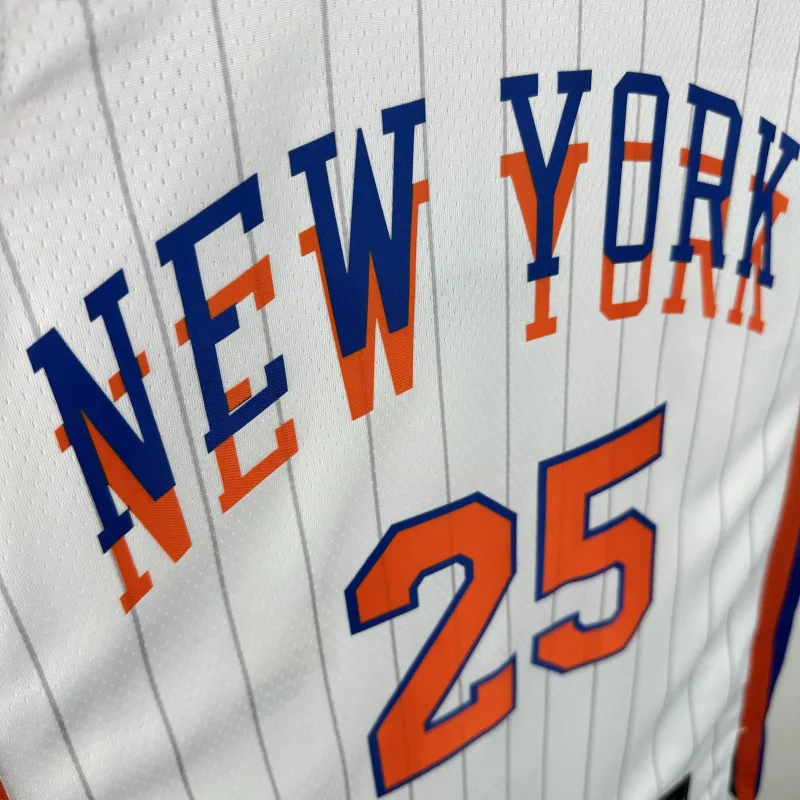 2025/26 New York Knicks City Edition Mikal Bridges #25 Jersey | NBA Swingman Jersey