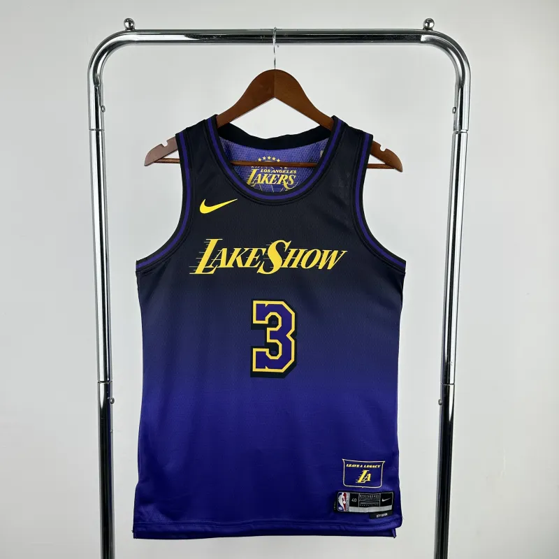 2025/26 Los Angeles Lakers City Edition Anthony Davis #3 Men’s Jersey