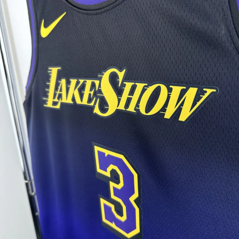 2025/26 Los Angeles Lakers City Edition Anthony Davis #3 Men’s Jersey