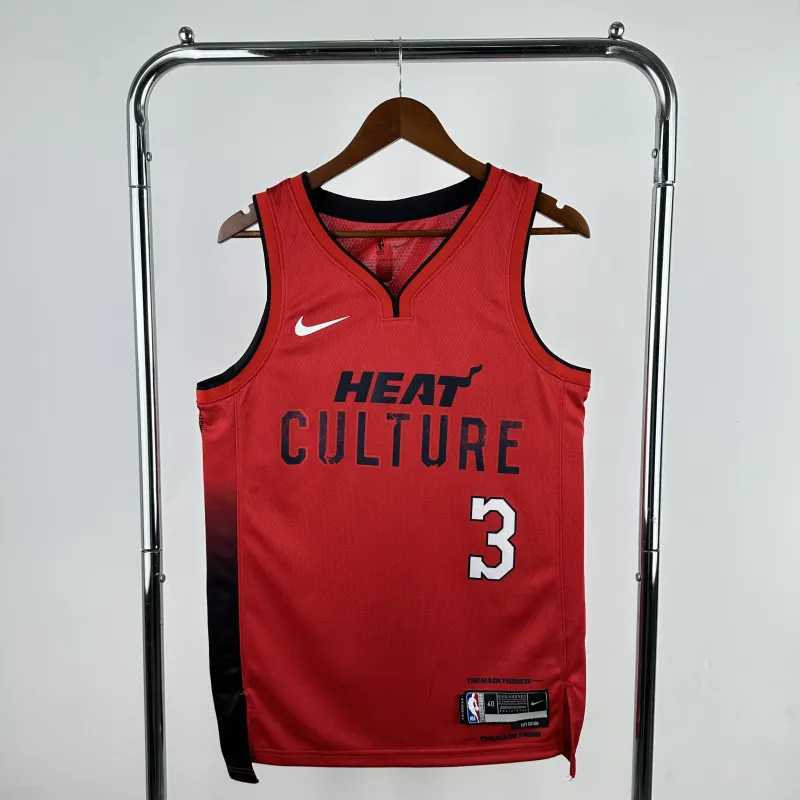 2025/26 Miami Heat City Edition Dwyane Wade #3 Camiseta de hombre