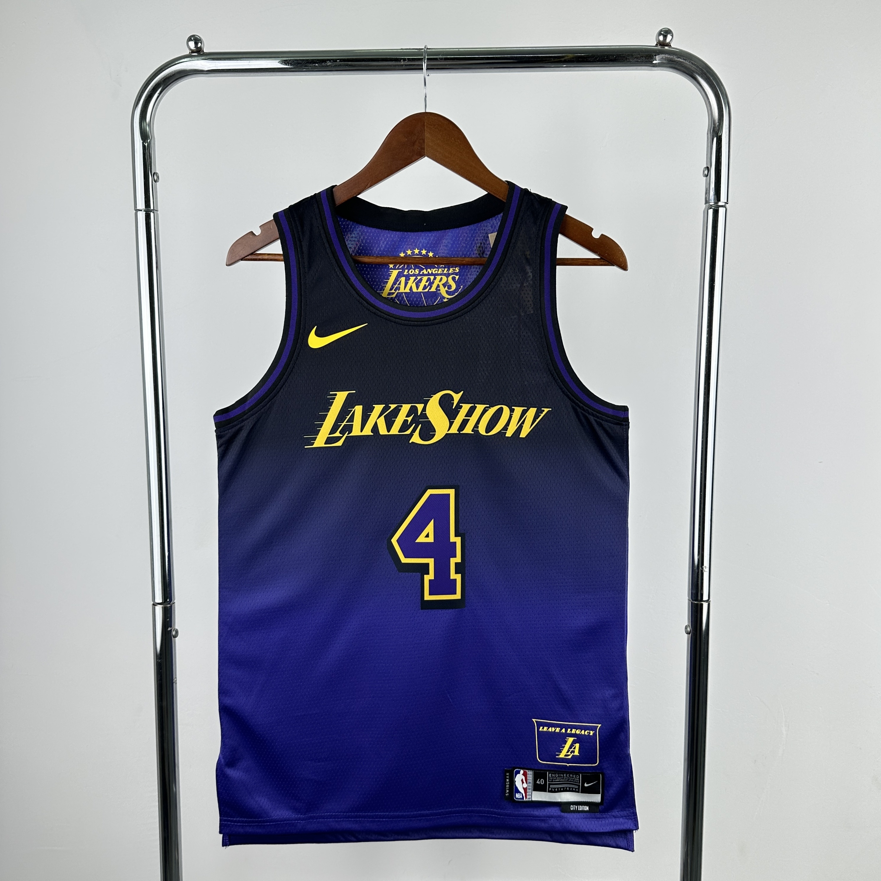 2025/26 Los Angeles Lakers City Edition Dalton Knecht #4 Men#039;s Jersey