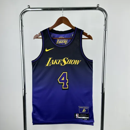 2025/26 Los Angeles Lakers City Edition Dalton Knecht #4 Men's Jersey