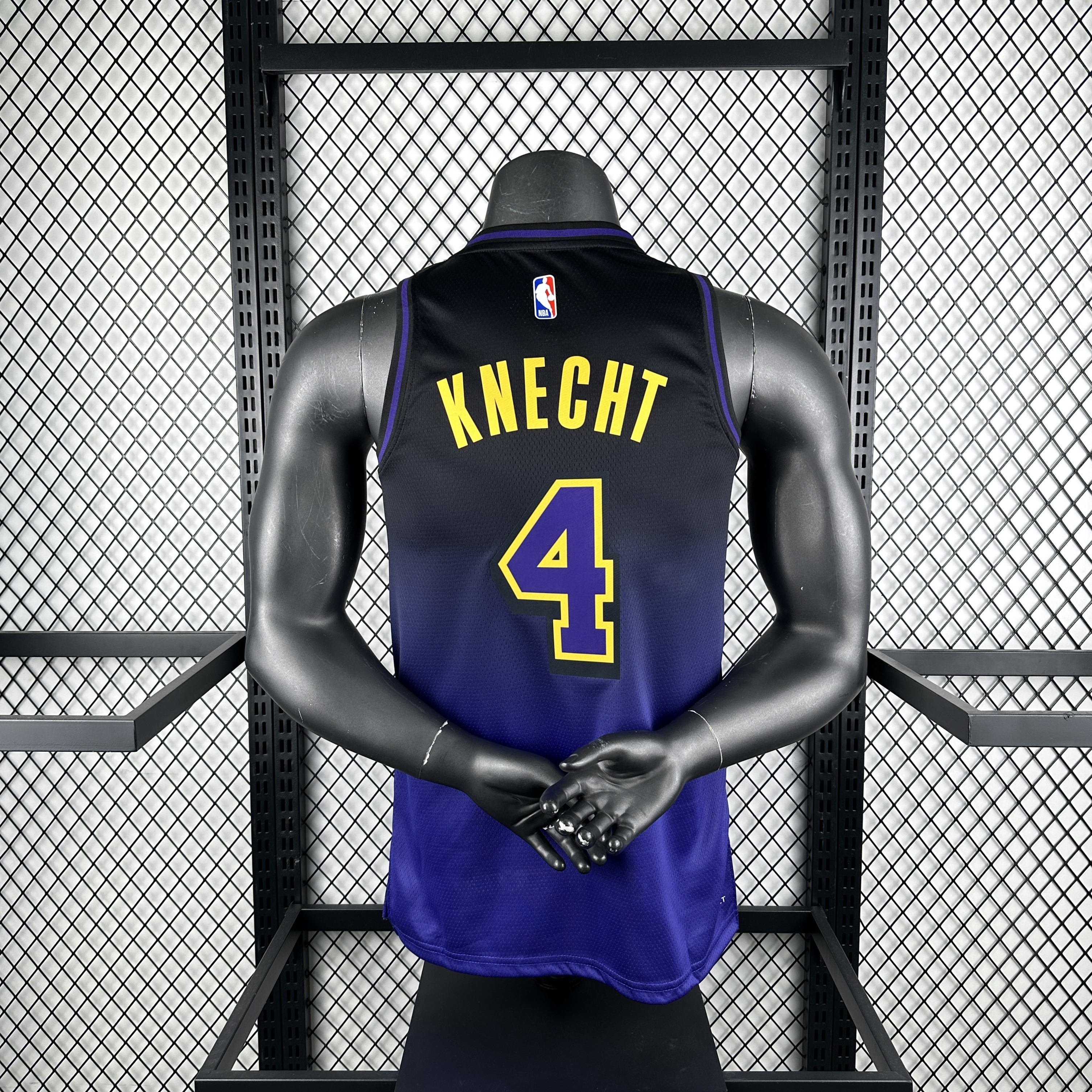 2025/26 Los Angeles Lakers City Edition Dalton Knecht #4 Men#8217;s Jersey