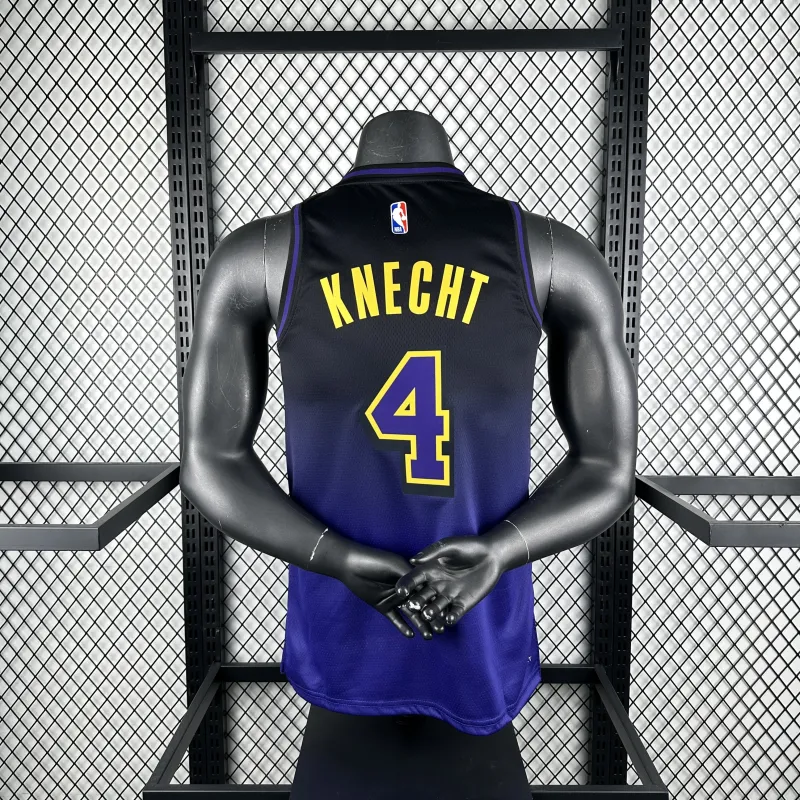 2025/26 Los Angeles Lakers City Edition Dalton Knecht #4 Men’s Jersey