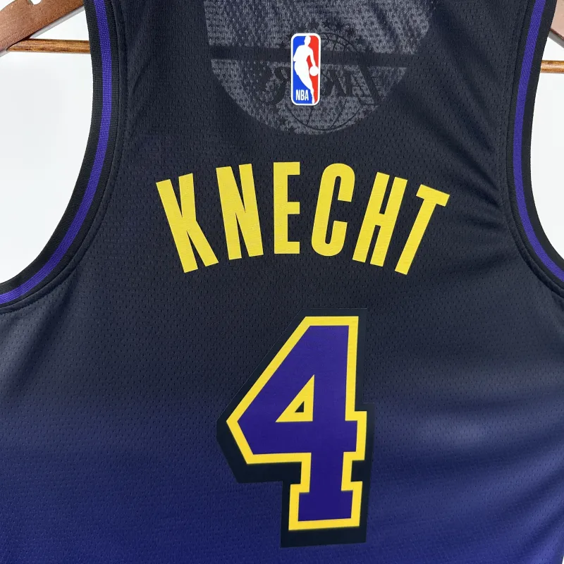 2025/26 Los Angeles Lakers City Edition Dalton Knecht #4 Men’s Jersey