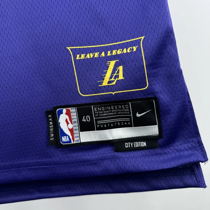 2025/26 Los Angeles Lakers City Edition Dalton Knecht #4 Men’s Jersey