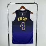 2025/26 Los Angeles Lakers City Edition Dalton Knecht #4 Men’s Jersey