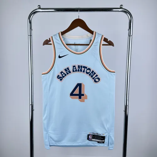 2025/26 San Antonio Spurs City Edition Keldon Johnson #4 Jersey | NBA Swingman Jersey
