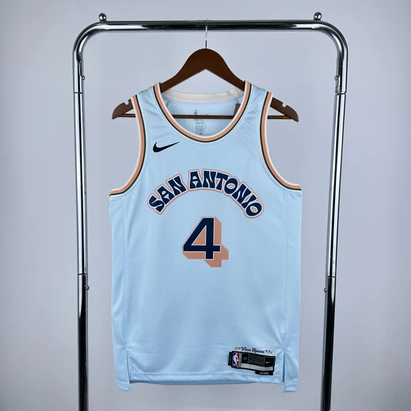 2025/26 San Antonio Spurs City Edition Keldon Johnson #4 Trikot | NBA Swingman-Trikot