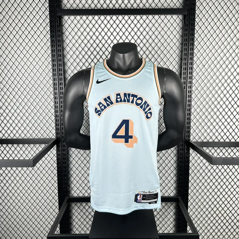 2025/26 San Antonio Spurs City Edition Keldon Johnson #4 Trikot | NBA Swingman-Trikot