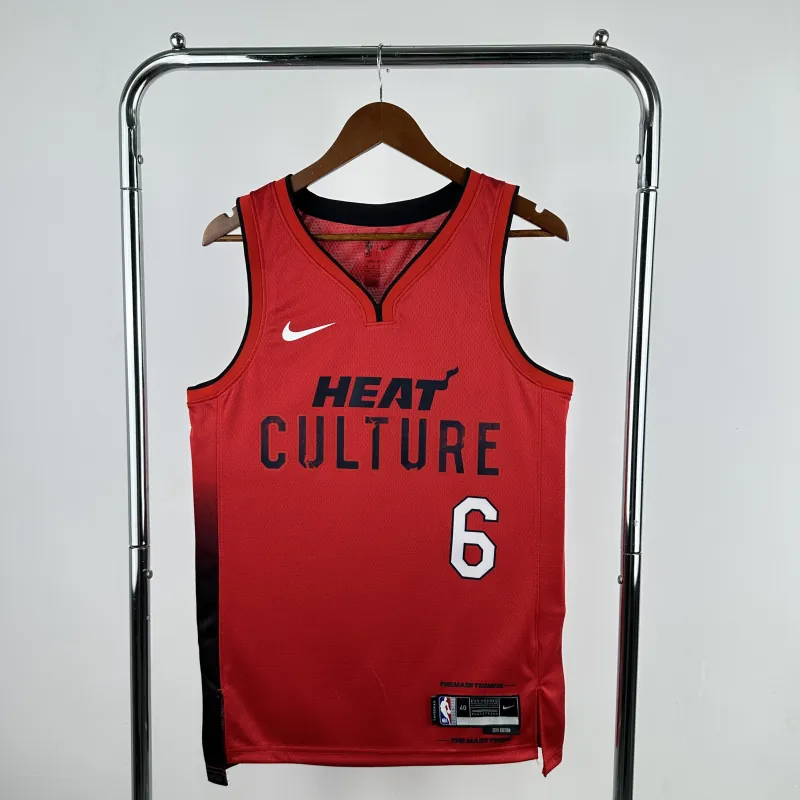 2025/26 Miami Heat City Edition LeBron James #6 Camisola para homem