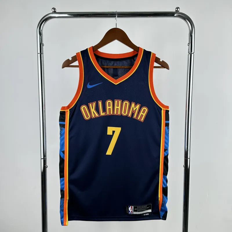 2025-26 Oklahoma City Thunder City Edition Chet Holmgren #7 Men’s Jersey