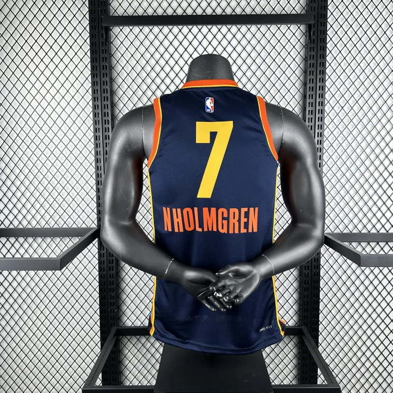 2025-26 Oklahoma City Thunder City Edition Chet Holmgren #7 Men’s Jersey