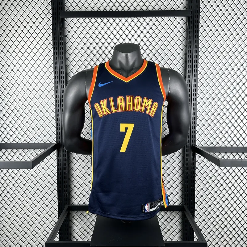 2025-26 Oklahoma City Thunder City Edition Chet Holmgren #7 Men’s Jersey