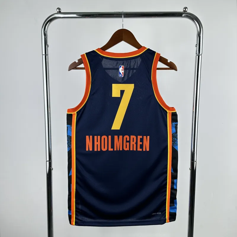 2025-26 Oklahoma City Thunder City Edition Chet Holmgren #7 Men’s Jersey
