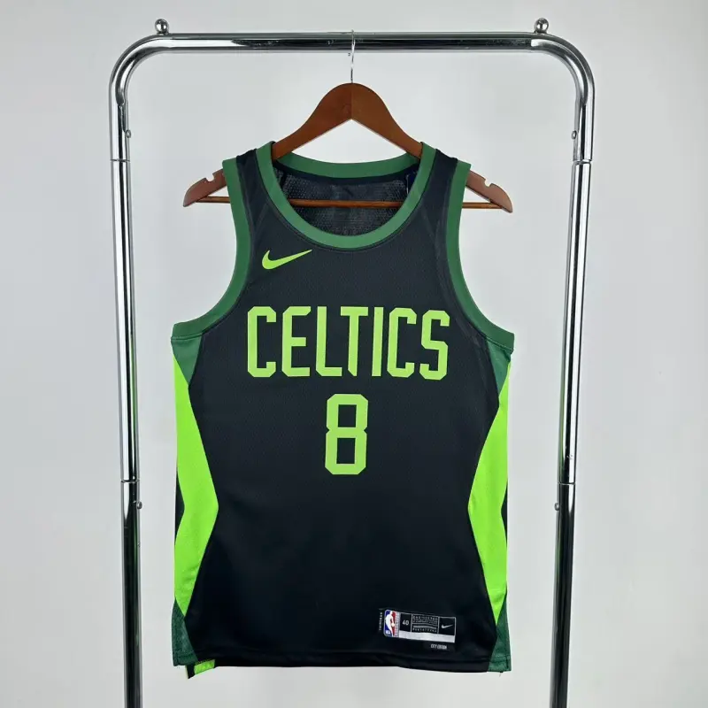 Camisa masculina Boston Celtics City Edition Kristaps Porzingis #8 2025/26