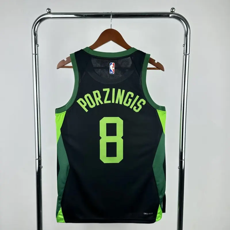 Camisa masculina Boston Celtics City Edition Kristaps Porzingis #8 2025/26