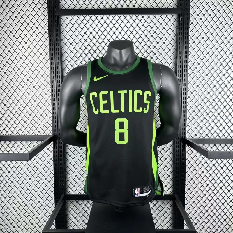 Camisa masculina Boston Celtics City Edition Kristaps Porzingis #8 2025/26