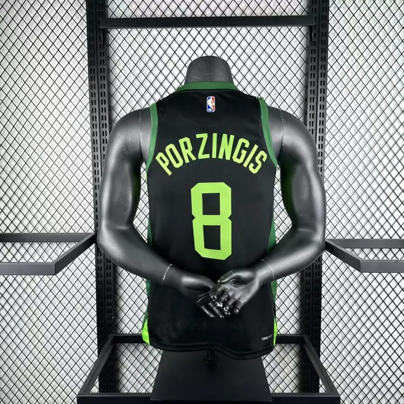 Camisa masculina Boston Celtics City Edition Kristaps Porzingis #8 2025/26