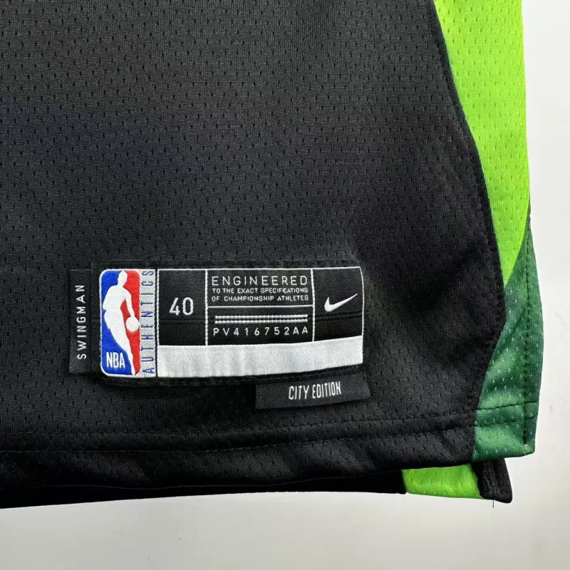Camisa masculina Boston Celtics City Edition Kristaps Porzingis #8 2025/26