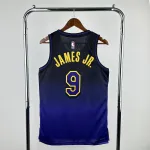 2025/26 Los Angeles Lakers City Edition Bronny James #9 Camiseta de hombre