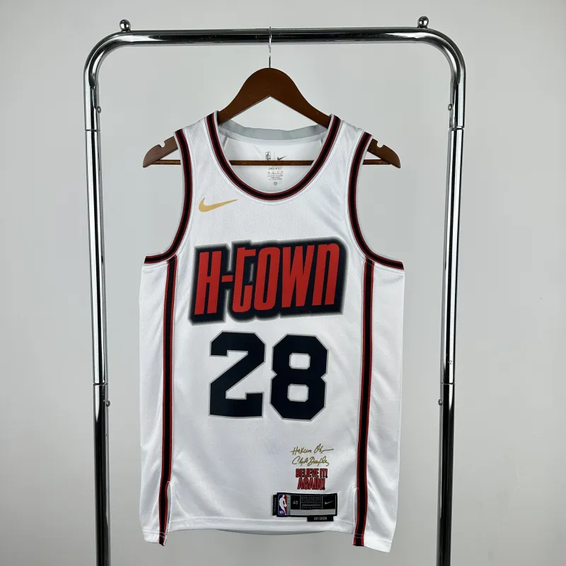 2025/26 Houston Rockets City Edition Alperen Sengun #28 Maglia da Uomo