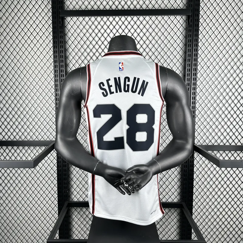 2025/26 Houston Rockets City Edition Alperen Sengun #28 Maglia da Uomo