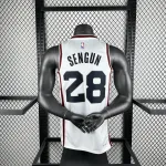 2025/26 Houston Rockets City Edition Alperen Sengun #28 Maglia da Uomo