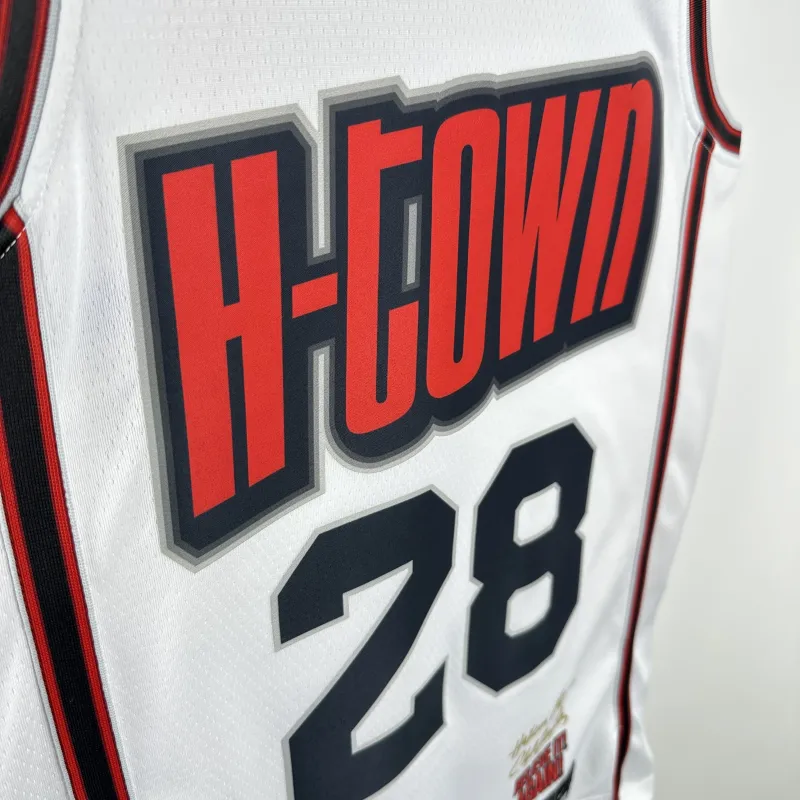 2025/26 Houston Rockets City Edition Alperen Sengun #28 Maglia da Uomo