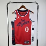 2025/26 LA Clippers Jordan Edition Red Russell Westbrook #0 Men's Jersey