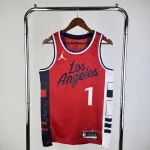 2025/26 LA Clippers Jordan Edition Red James Harden #1 Jersey para homem 2025/26 LA Clippers Jordan Edition Red James Harden #1 Men’s Jersey