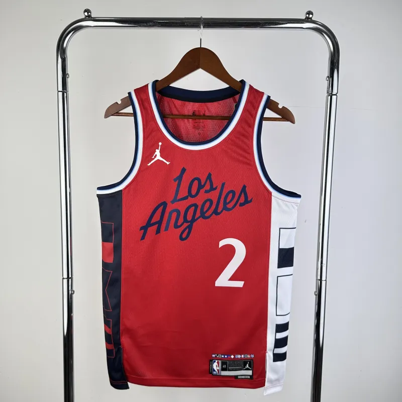 2025/26 LA Clippers Jordan Edition Red Kawhi Leonard #2 Men’s Jersey