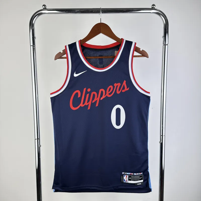 2025/26 LA Clippers Away Blue Russell Westbrook #0 Men’s Jersey