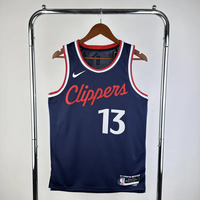 2025/26 LA Clippers Away Blue Paul George #13 Men’s Jersey