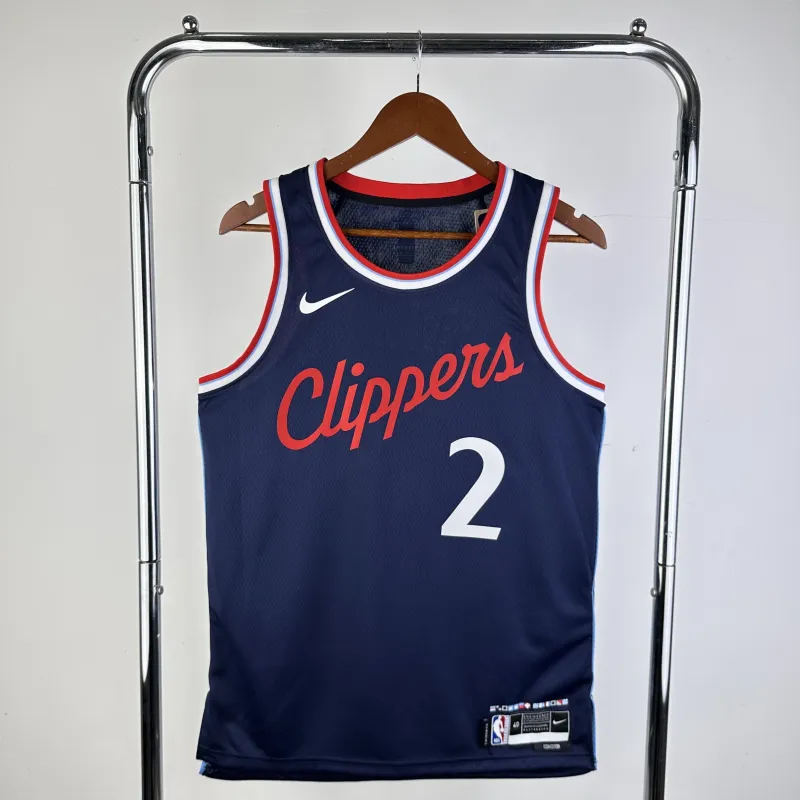 2025/26 LA Clippers Away Blue Kawhi Leonard #2 Men’s Jersey