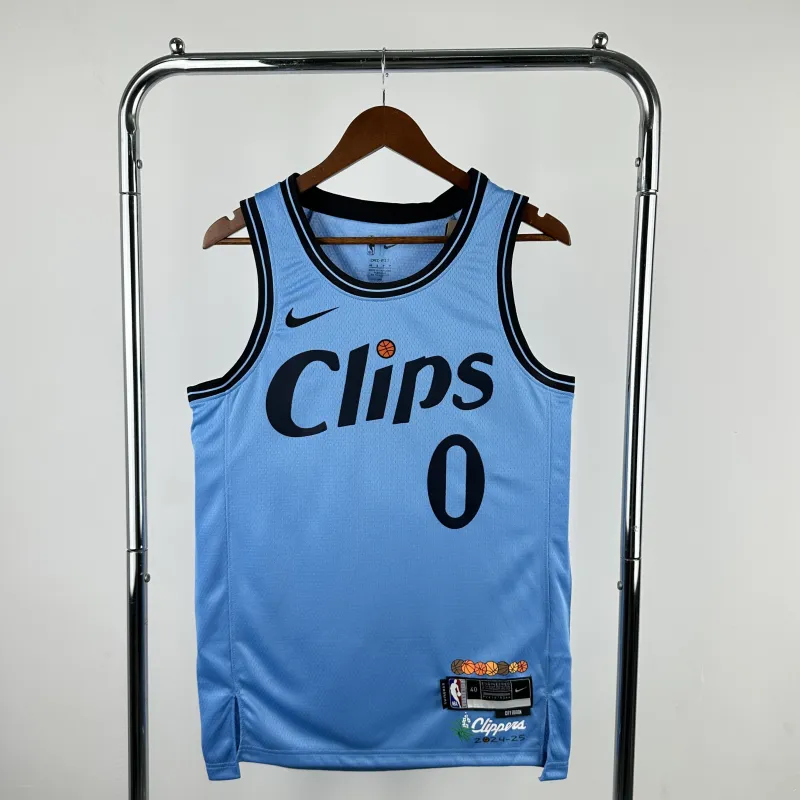 2025/26 LA Clippers City Edition Russell Westbrook #0 Men’s Jersey