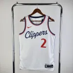 Camisa masculina dos LA Clippers 2025/26, para jogos em casa, branca, Kawhi Leonard, #2 2025/26 LA Clippers Home White Kawhi Leonard #2 Men’s Jersey