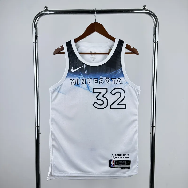 Maglia da uomo dei Minnesota Timberwolves, edizione City Edition 2025/26, modello Karl-Anthony Towns (#32).