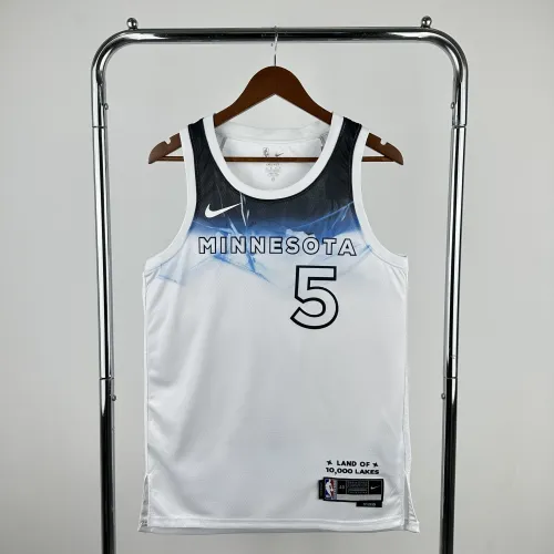 2025/26 Minnesota Timberwolves Stadt Edition Anthony Edwards #5 Herren Trikot