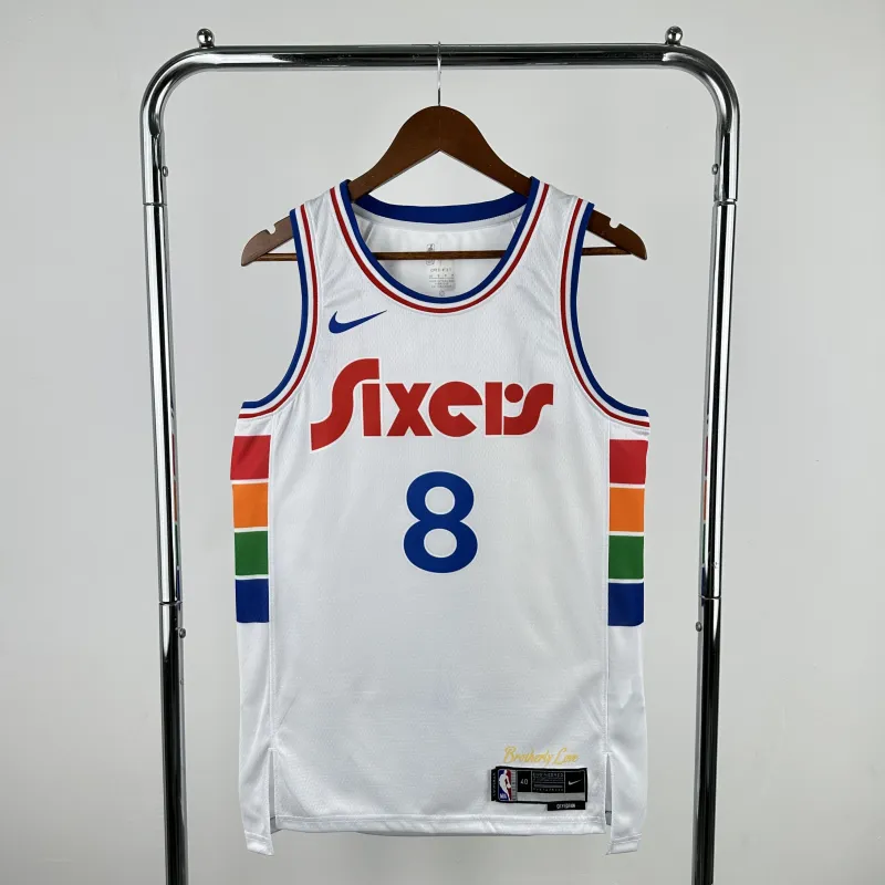 2025/26 Philadelphia 76ers City Edition Paul George #8 Camisola para homem