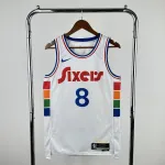2025/26 Philadelphia 76ers City Edition Paul George #8 Camisola para homem 2025/26 Philadelphia 76ers City Edition Paul George #8 Camisola para homem