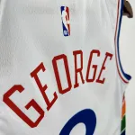 2025/26 Philadelphia 76ers City Edition Paul George #8 Camisola para homem