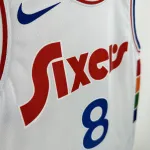 2025/26 Philadelphia 76ers City Edition Paul George #8 Camisola para homem