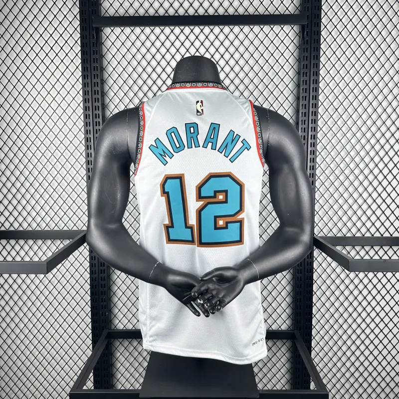 2025/26 Memphis Grizzlies Retro Ja Morant #12 Maglia Uomo