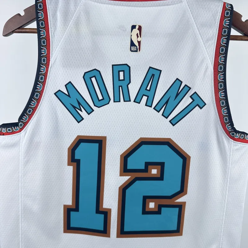 2025/26 Memphis Grizzlies Retro Ja Morant #12 Maglia Uomo