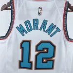 2025/26 Memphis Grizzlies Retro Ja Morant #12 Maglia Uomo
