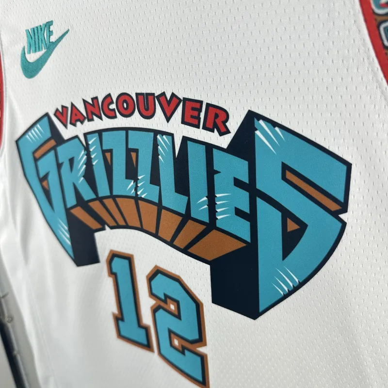 2025/26 Memphis Grizzlies Retro Ja Morant #12 Maglia Uomo